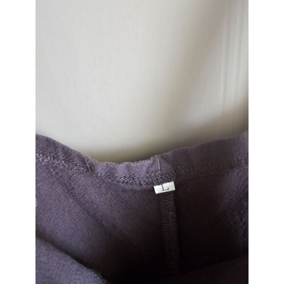 Boho Lagenlook Women Overalls L Large Wide Leg Casual Bib 100% Cotton Jumpsuit - Picture 6 of 8